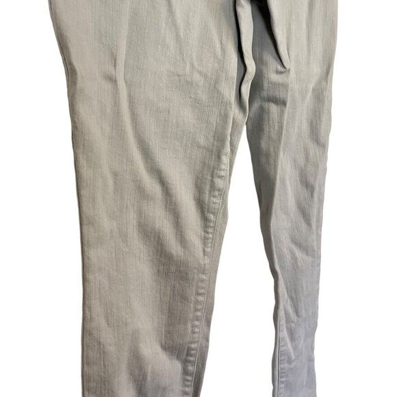 NYDJ Alina Gray Womens Convertible Ankle Mid Rise Stretch Tapered Jeans sz 4 - Picture 3 of 16